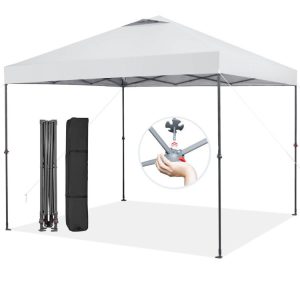 10 x 10 Feet Foldable Outdoor Instant Pop-up Canopy with Carry Bag White |   Canopies Canopies Canopies