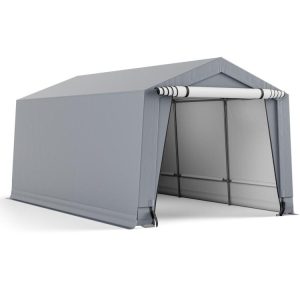 10 x 16/10 x 20 Feet Outdoor Heavy-Duty Carport with 2 Doors  |   Carports Carports Carports