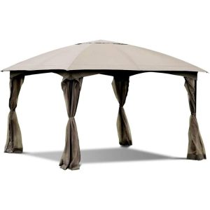 11.5 x 11.5 Feet Fully Enclosed Outdoor Gazebo with Removable 4 Walls  |   Gazebos Gazebos Gazebos