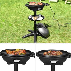 1350 W Outdoor Electric BBQ Grill with Removable Stand  |   Outdoor Grills Outdoor Outdoor Grills