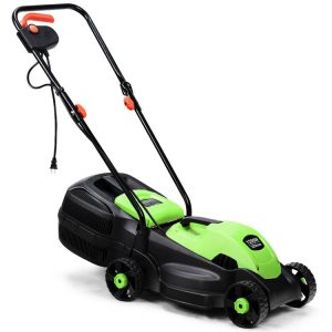 14 Inch Electric Push Lawn Corded Mower with Grass Bag Green |   Garden Tools Garden Garden Tools