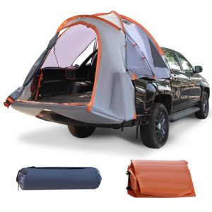 2 Person Portable Pickup Tent with Carry Bag Orange + Silver |   Tents Camping Orange + Silver