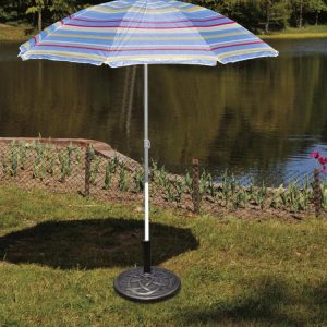 22 Inch Heavy Duty Round Umbrella Base Stand Bronze |   Outdoor Umbrella Bases Outdoor Shades Bronze