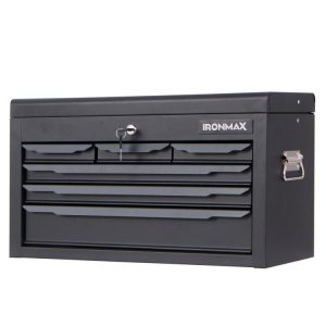 24 Inch Tool Chest Case with 6 Drawers and Top Storage for Garage Repair Shop & Warehouse Black |   Garden Tools Garden Black