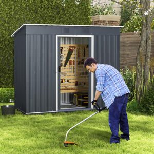 3.6 x 7.1 FT Outside Garden Storage Shed Tool House with Ground Foundation Frame  |   Sheds & Outdoor Storage Outdoor Storage & Garages Sheds & Outdoor Storage