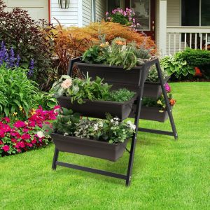 3-Tier Vertical Raised Garden Bed with 5 Plant Boxes  |   Raised Garden Beds Garden Raised Garden Beds