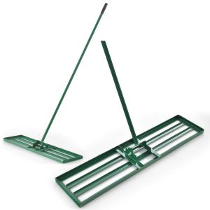 30/36/42 x 10 Inch Lawn Leveling Rake with Ergonomic Handle Green |   Garden Tools Garden Garden Tools