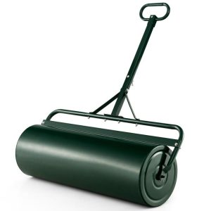 39 Inch Wide Push/Tow Lawn Roller Green |   Garden Tools Garden Garden Tools