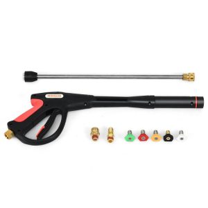 4000 PSI Pressure Washer Gun with 20-Inch Extension Wand Lance Black, Red |   Garden Tools Garden Black & Red