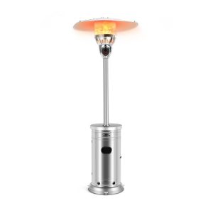 48000 BTU Patio Heater with Simple Ignition System Silver |   Patio Heaters Outdoor Heating Patio Heaters