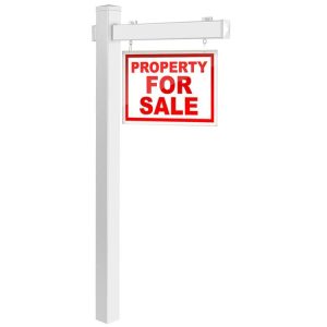 6 Feet Vinyl UPVC Real Estate Realtor Yard Sign Post White |   Outdoor Decor Outdoor Outdoor Decor