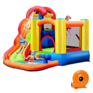 6-in-1 Water Park Bounce House for Outdoor Fun with Blower and Splash Pool  |   Bounce House Bounce House Bounce House