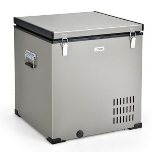 68/90 Quart Car Refrigerator with Compressor for DC 12/24V and AC 100-240V Gray |   Coolers Camping Coolers