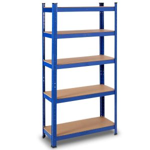 Adjust 30 x60 Inch 5 Level Garage Tool Shelf Storage Blue |   Garages Garages Blue