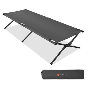 Adults Kids Folding Camping Cot Gray |   Camping Furniture Camping Camping Furniture