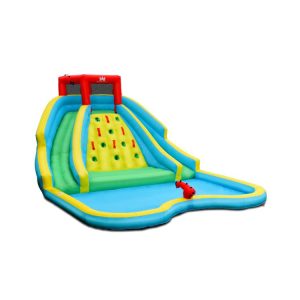 Double Side Inflatable Water Slide Park with Climbing Wall for Outdoor Without Blower  |   Bounce House Bounce House Bounce House