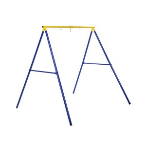 Extra Large Heavy Duty A-Frame Steel Swing Stand Blue And Yellow |   Swing & Playsets Outdoor Play Blue And Yellow