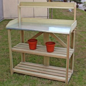 Garden Wooden Plant Bench Work Station  |   Potting Benches & Tables Garden Potting Benches & Tables