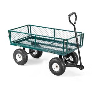 Heavy Duty Garden Utility Cart Wagon Wheelbarrow Green |   Garden Tools Garden Garden Tools