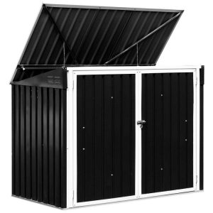 Horizontal Storage Shed 68 Cubic Feet for Garbage Cans  |   Sheds & Outdoor Storage Outdoor Storage & Garages Sheds & Outdoor Storage