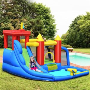 Inflatable Bounce House Splash Pool with Water Climb Slide Blower included  |   Bounce House Bounce House Bounce House