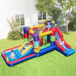 Inflatable Bounce House with 680W Blower and Ball Pit Multi-Color |   Bounce House Bounce House Bounce House