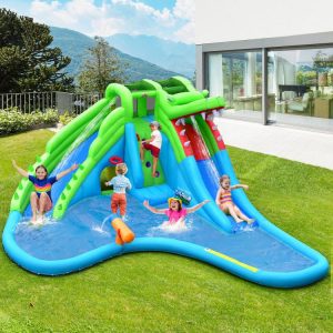 Inflatable Crocodile Style Water Slide Upgraded Kids Bounce Castle with 680W Blower  |   Bounce House Bounce House Bounce House