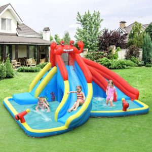 Inflatable Water Slide Bounce House with Water Cannon and 950W Blower  |   Bounce House Bounce House Bounce House