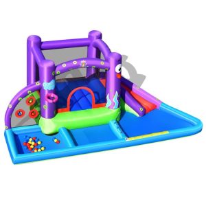 Inflatable Water Slide Castle without Blower Purple, Blue, Green, Red |   Bounce House Bounce House Bounce House