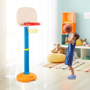 Kids Children Basketball Hoop Stand Pink, Blue, Orange |   Toy Sports Outdoor Play Pink, Blue, Orange