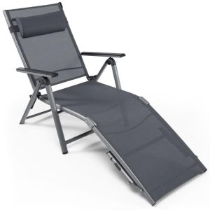 Outdoor Aluminum Chaise Lounge Chair with Quick-Drying Fabric  |   Outdoor Chaise Lounges Outdoor & Patio Furniture Outdoor Chaise Lounges