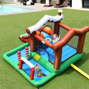 Outdoor Indoor Inflatable Kids Bounce House with 480W Air Blower  |   Bounce House Bounce House Bounce House