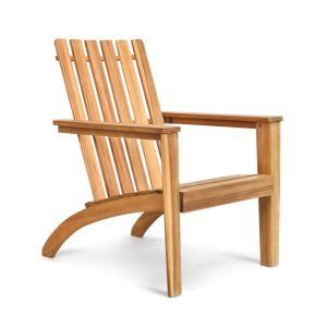 Outdoor Patio Acacia Wood Adirondack Lounge Armchair Natural |   Adirondack Chairs Adirondack Chairs Adirondack Chairs