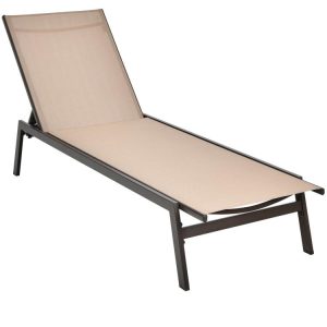 Outdoor Reclining Chaise Lounge Chair with 6-Position Adjustable Back Brown |   Outdoor Chaise Lounges Outdoor & Patio Furniture Brown