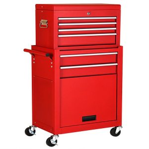 Rolling Cabinet Storage Chest Box Garage Toolbox Red |   Garages Garages Garages