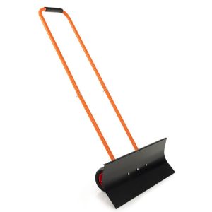 Snow Shovel with Wheels with 30 Inches Wide Blade and Adjustable Handle Orange |   Garden Tools Garden Garden Tools