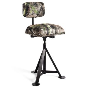 Swivel Hunting Chair Tripod Blind Stool with Detachable Backrest   |   Camping Furniture Camping Camping Furniture