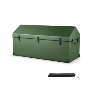 Waterproof Outdoor Storage Box with Ventilated Window, Adjustable Snap Green |   Sheds & Outdoor Storage Outdoor Storage & Garages Green