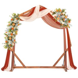 Wooden Wedding Arch Solid Wood Arbor Backdrop Stand for Wedding Ceremony  |   Outdoor Decor Outdoor Outdoor Decor