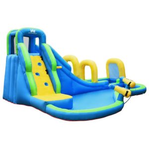 Inflatable Water Slide Kids Bounce House with Water Cannons and Hose Without Blower  |   Bounce House Bounce House Bounce House