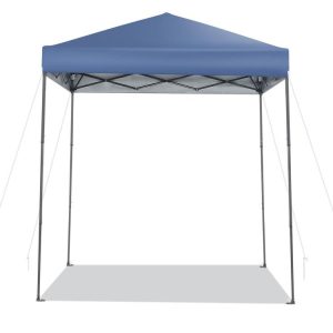 6.6 x 6.6 Feet Outdoor Pop-up Canopy Tent with UPF 50+ Sun Protection Blue |   Canopies Canopies Blue