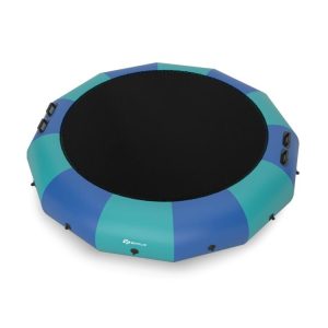 15 Feet Inflatable Splash Padded Water Bouncer Trampoline Blue |   Trampolines Outdoor Play Blue